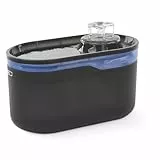 EMOS - Katzenbrunnen 2,6 l mit Filtrationssytem - Pet Care Trinkbrunnen für Hund und Katze - Trinkwasser Fontäne - Wasserbrunnen für Haustiere - Frischwasser-Spender - Grau