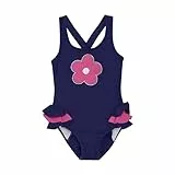 CareTec Mädchen Swimsuit W. Application, Blue Ribbon, 98 EU