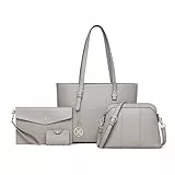 Miss Lulu Handtasche Damen Schultertasche Handtaschen Tragetasche Damen 4-teiliges Set für Büro Schule Einkauf Reise Geschenk