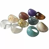 Holibanna 9 Stück Teiliges Resin Damen Bunte Finger Ringe aus Hochwertigem Acrylharz Kreativer Schmuck für Alltag und Geschenk in Verschiedenen Farben