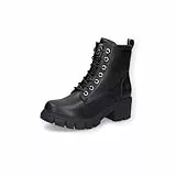 Dockers by Gerli Damen Combat Boots, Frauen Stiefeletten,warm gefüttert,halbstiefel,Kurzstiefel,uebergangsschuhe,schwarz,40 EU