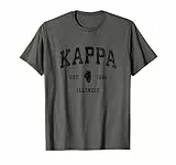 Kappa Illinois IL Sportdesign im Vintage-Stil, sportlich, schwarz T-Shirt