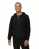 DANISH ENDURANCE Herren Fleece Jacke mit Kapuze 1 Pack Schwarz S