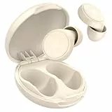 2025 Neu Ohrstöpsel zum Schlafen, 45dB Wiederverwendbare Gehörschutz Geräuschreduzierende Earplugs mit 8 Ohrenkappe und Tragetasche, Schlafen, Reisen, Konzentration, Konzerte (Weiß)