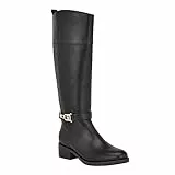 Tommy Hilfiger Ionni Damen Kniehohe Stiefel, Schwarz 002, 39 EU