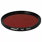vhbw Universal Farbfilter rot für Kamera Objektive mit 58mm Filtergewinde - Rotfilter