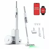 SwitchBot K10+ Pro Combo Robot Vacuum Con Dual Auto-Empty Dock per 70 giorni di pulizia, Aspirapolvere Senza Filo Con Luci LED per la Pulizia dei Capelli Degli Animali Domestici