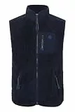 FQ1924 FQFelo Herren Weste Outdoor-Weste Teddyweste mit abgesetzter Brusttasche und Stehkragen Regular Fit, Größe:M, Farbe:Navy Blazer (193923)