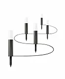 Osram LED Endura Garden Pole Mini Garten-Leuchtenkette, für Außenanwendungen, Warmweiß, 5 Pylonen, Höhe: 22, 7 cm