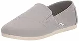 TOMS Damen Redondo Flacher Slipper, Graues Segeltuch, 37.5 EU