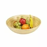 Kesper | Obst- und Gebäckschale | FSC®-Bambus | rund Ø 25 cm | nachhaltige Schale für Obst, Snacks & Gebäck, robust & dekorativ | 53025