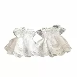 Oilmal Fake Sleeves, Women Fake Hand Sleeves Wrist Cuffs Ruffled Floral Lace Elastic Bracelet Steampunk Wedding Party Prom Clothing