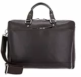 Leonhard Heyden Leder Businesstasche Laptoptasche mit Laptopfach Dakota RV-Aktenmappe 2 Fächer 7562 Braun dunkelbraun
