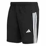 adidas Herren Workout Essentials Base 3 Stripes Woven Short Shorts, Black/White, M 7 inch