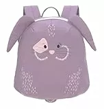 LÄSSIG Kleiner Kinderrucksack für Kita Kindertasche Krippenrucksack mit Brustgurt, 20 x 9.5 x 24 cm, 3,5 L/Tiny Backpack Hase