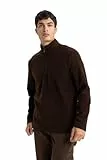 DeFacto Herren Sweatshirts - Bequeme Sweatshirt Herren Pullover Brown L