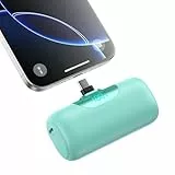 Power Bank USB C 5500mAh, Mini Powerbank Klein Aber Stark 22.5W PD 3.0 Schnelles Aufladen Tragbares Externer Akku mit LED Display Kompatibel mit iPhone 17/16/15 Serie, Samsung S25/24, Huawei usw
