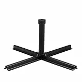 Sekey Schirmständer Platten Plattenständer für Schirmstöcke bis 38-48 mm,passend für Wegeplatten/Schirmständer（Lieferung ohne Platten）,Schwarz