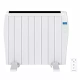Cecotec Flachheizkörper mit Fernbedienung ReadyWarm 1800 Thermal. 1200 W, 8 Elemente aus Aluminium, LCD-Bildschirm, 3 Heizungsmodi, Timer, Slim Design, Überhitzungsschutz Overprotect System