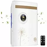 Luftentfeuchter Elektrisch Entfeuchter Keller 2200mL Raumentfeuchter Dehumidifier Mit Fernbedienung 24h Timer UV-Reinigung LED Display,Luftentfeuchter Gegen Feuchtigkeit Schimme Automatisches Abtauen