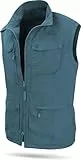 normani Herren Outdoor Weste mit atmungsaktivem Sonnenschutzmaterial 50+ (XS-5XL) Farbe Navy Größe 5XL