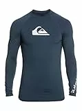 Quiksilver - All Time Rashguard Surf Tee für Männer - Navy Blazer - Heather - M