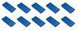 FRANKEN Magnete Rechteckig, 10 Stück, Hochwertige Haftmagnete für Büro, Haushalt, Werkstatt, ideal für Whiteboards, Kühlschrank, Plantafeln oder Schaukästen, 23 x 50 mm, Blau, HM2350 03