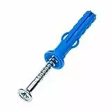 Knauf Drehstift-Dübel zur Befestigung von Rahmenprofilen und Verankern von Metallständer-Wänden – Trockenbau-Dübel, Gipskarton-Dübel aus Kunststoff, 3,9-mm x 35-mm (100 Stk.)