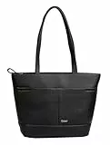 Gabor bags Lenea Damen Shopper Umhängetasche Reißverschluss Mittelgroß Schwarz
