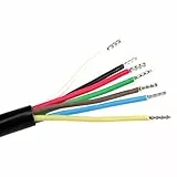as - Schwabe Kunststoffmantelleitung 2 m H05VV-F 7x1,0 - Feindrähtiger Kupferleiter - für Steckdosen, Elektrozubehör & als Fahrzeugleitung - 12V DC - 70901