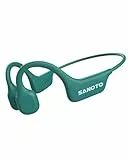 SANOTO Knochenschall Kopfhörer Bluetooth 5.3 Open Ear Kopfhörer IPX7 wasserdichte Schweißfeste Bone Conduction Headphones Sportkopfhörer für Läufer Fahrrad Radfahren Fitness