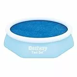 Bestway Flowclear™ Solarabdeckplane, Ø 210 cm, für runde 244 cm Fast Set™ Pools, blau