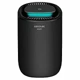 Cecotec Luftentfeuchter BigDry 2000 Light Black - 300 ml/Tag, herausnehmbarer 0,6-Liter-Tank, Abdeckung bis zu 20 m2, Mindestverbrauch 23 W. (BigDry 2000 Light Black)