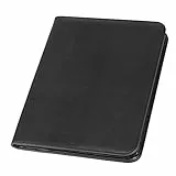 Alassio 30067 - Reißverschlussmappe DIN A4 LORENZO, Schreibmappe in schwarz Organisationsmappe ca. 34 x 25 cm, Konferenzmappe mit Block, Einschubfächern, Stiftschlaufe und 4 Visitenkartenfächer
