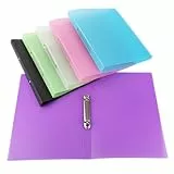 JMIATRY 6 Stück Ringhefter A4 Schnellhefter Plastik Stabil, Ordner Mappen Dokumententaschen in 6 Farben