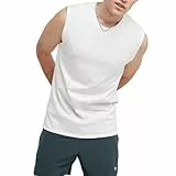 Champion Herren T-Shirt, Sleeveless, Tank, Classic Muscle Tee Top for Men (Reg. Or Big & Tall) Hemd, Weiss/opulenter Garten, XX-Large