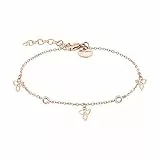 Tamaris Damen Armband in Roségold aus Edelstahl TJ-0009-B-21