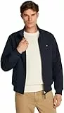 Tommy Hilfiger Herren Windbreaker Jacke Harrington Wasserabweisend, Blau (Desert Sky), XL
