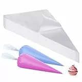 CRESZZLE 100 Stück Spritzbeutel Einweg, 31×21cm Einweg Spritzbeutel groß, Profi Piping Bag zum Dekorieren von Gebäck, Torten und Keksen, Ideal für Hausbacken.