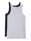 Emporio Armani Underwear Herren 2-Pack Tank Pure Cotton Schlafanzugoberteil, White/White, L (2er Pack)