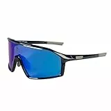 Endura Unisex Erwachsene Gabbro Radbrille II | HD-Gläser | Wrap-Around-Ausführung | Antibeschlagbeschichtung Brille, Blau, Einheitsgröße