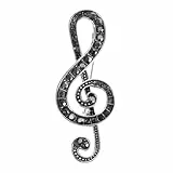 CALLARON Modische Note Brosche Damen Broschen Und Metall Violinschlüssel Schmuck