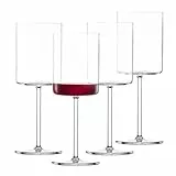 SCHOTT ZWIESEL Rotweinglas Modo (4er-Set), geradlinige Weingläser für Rotwein, spülmaschinenfeste Tritan-Kristallgläser, Made in Germany (Art.-Nr. 119899)
