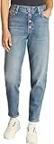 Calvin Klein Damen Jeans Hose Mom Jean Tapered Fit, Blau (Denim Light), 28W/27L