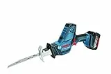Bosch Akku-Säbelsäge GSA 18 V-LI C, mit 2 x 5,0 Ah Li-Ion Akku, L-BOXX 06016A5002