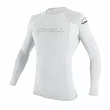 O'Neill Wetsuits Herren Basic Skins L/S Crew Rash Vest, White, M