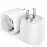 BHHB 2er Pack USA Adapter Steckdose, Vom Deutschen 2-Pin Zum Amerikanischen 3-Pin Adapter USA Deutschland Stecker, Reiseadapter Typ B Geeignet für die USA, Kanada, Japan, Mexiko, Thailand usw