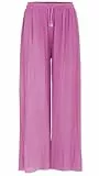 Van Der Rich ® - Weite Plissee Hose High Waist und Verstellbar Bänder - Damen (Fuchsia, One Size)