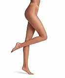 FALKE Damen Strumpfhose Shelina 12 DEN W TI Ultra-Transparent einfarbig 1 Stück, Braun (Noisette 5109), M-L