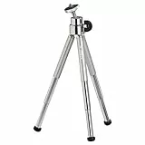 Cullmann ALPHA 15 Ministativ mit Kugelkopf silber, Gewicht 87g, Tragkraft 500g